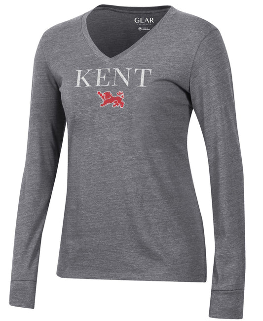 Gear For Sports® TriBlend Long Sleeve V-Neck Tee